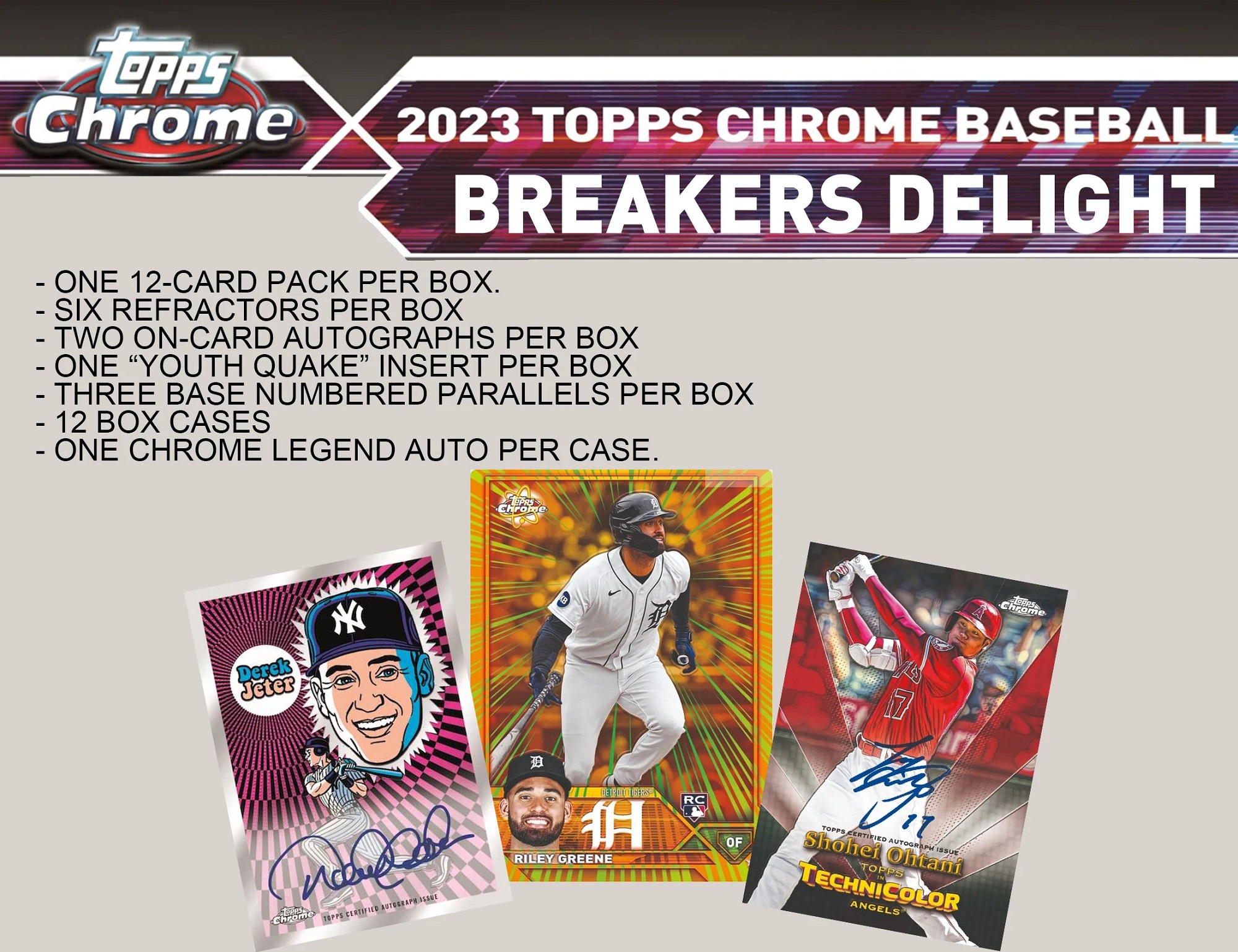 Firehandcards 2023 Topps Chrome Baseball Breaker’s Delight 6 Box PYT 3