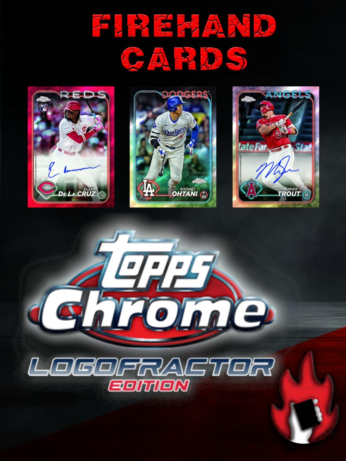 Firehandcards 2024 Topps Chrome Baseball Logofractor 10 Box Break