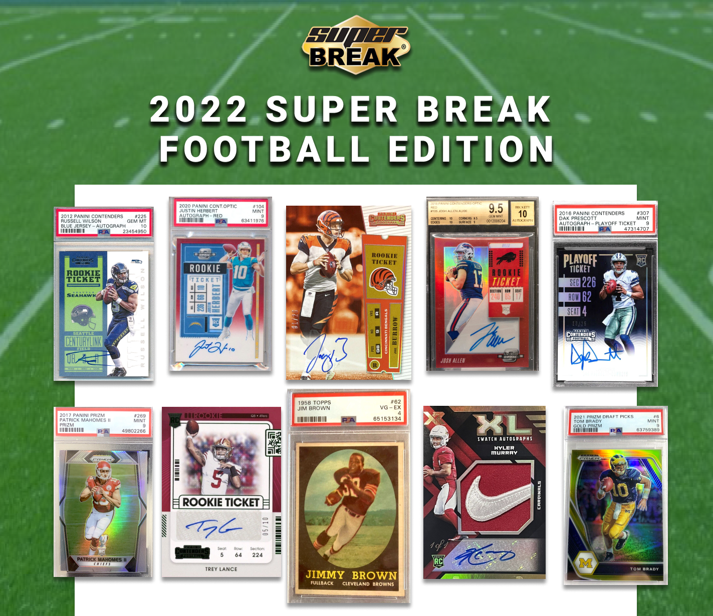 2022 Super Break Football Buyback 10 Box Case Random Teams #8