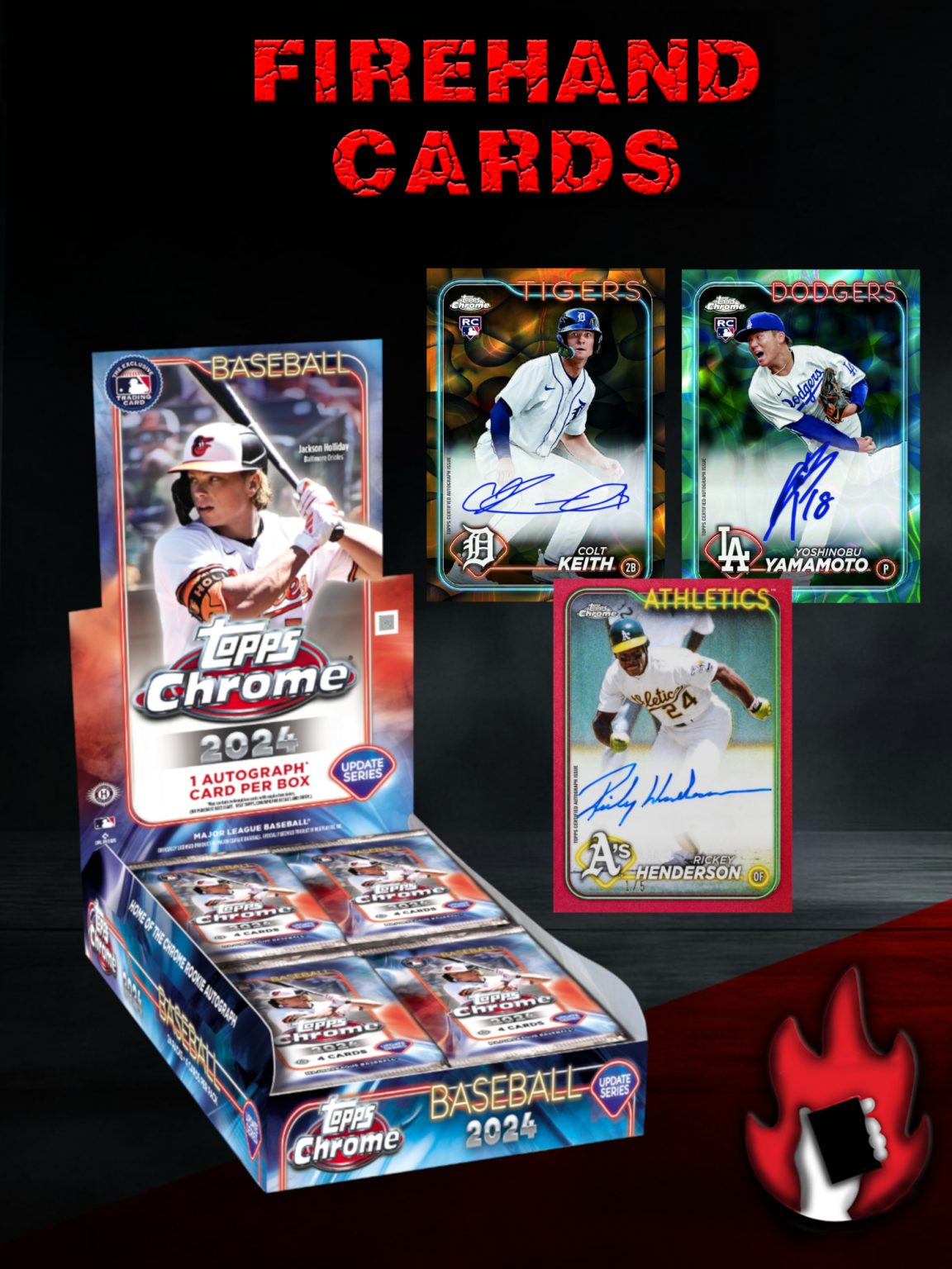 Firehandcards | 2024 Topps Chrome Update Baseball Hobby 12 Box Dual ...