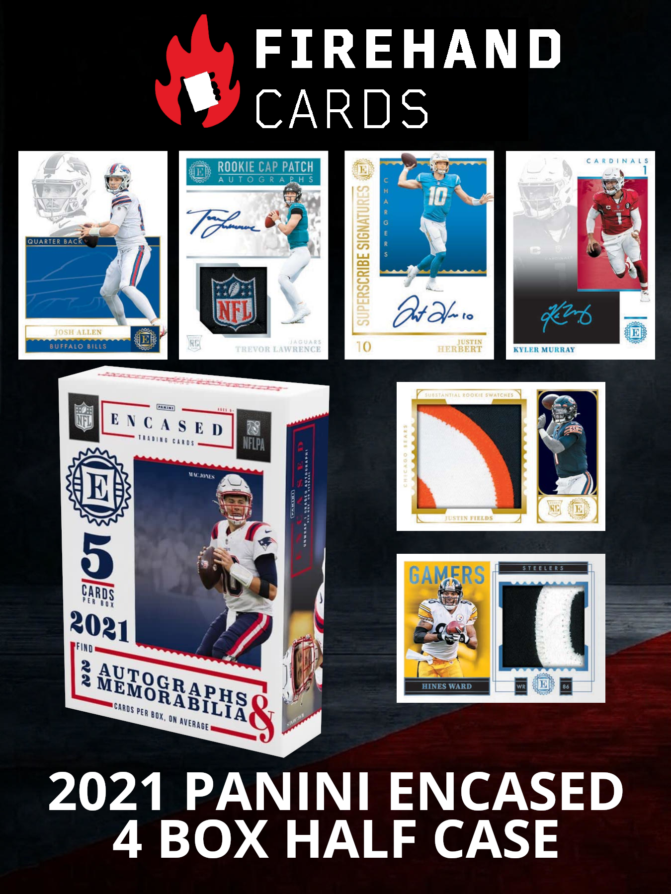 2021 Panini Encased Football 4 Box Half Case Break Random Teams #3