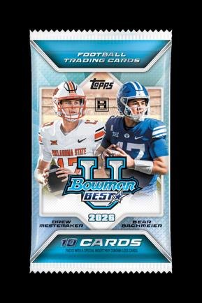 2026 Bowman U Best Football 10-card pack